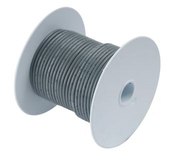 Ancor Grey 18 AWG Tinned Copper Wire - 100'