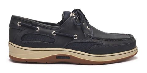 Sebago Men's Clovehitch In Navy Blue Waxed Leather