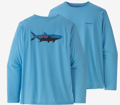 Patagonia Men's Long-Sleeved Capilene® Cool Daily Fish Graphic Shirt