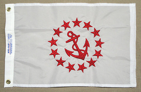 R COMMODORE OFC. 12X18 FLAG