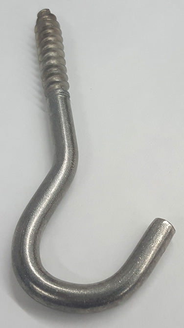 Hindley Stainless Steel Screw Hook - 5/16 x 4-1/2