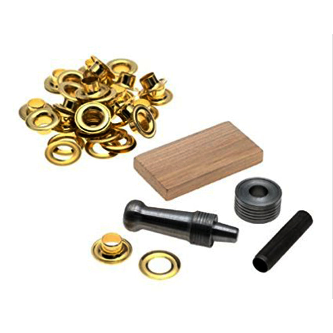 Lord & Hodge Brass Grommet Kit - 7/16 Size 3