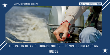 Parts of an outboard motor