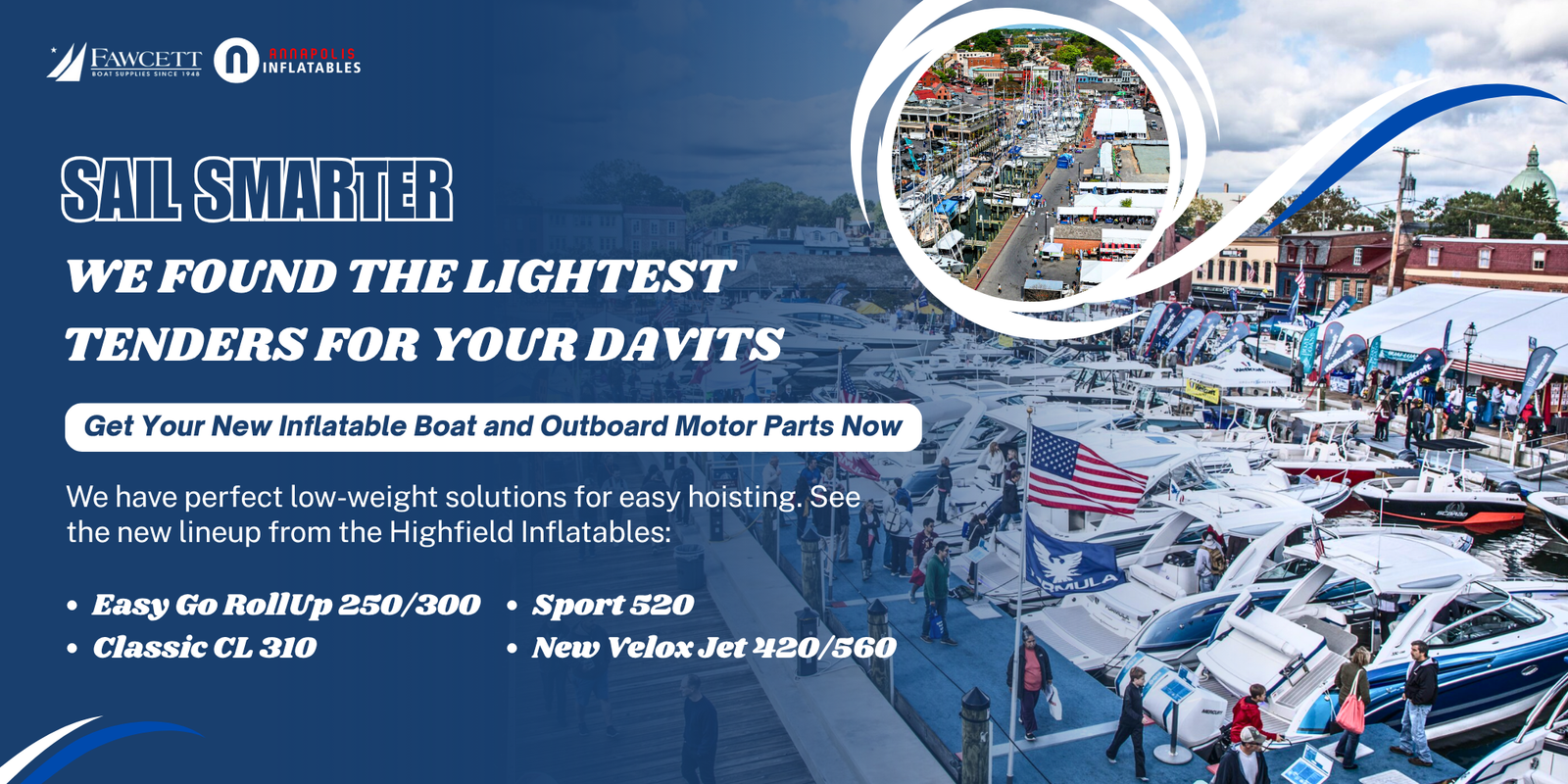 Fawcett Boat Supplies. Inflatable Boat