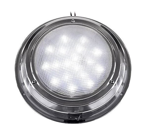 7 DOME  SS/WHITE LED  104736S