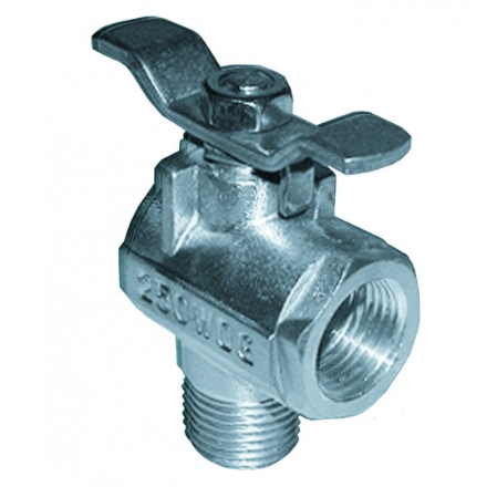 Groco 1/2" 90 Degree Fuel Valve Stainless