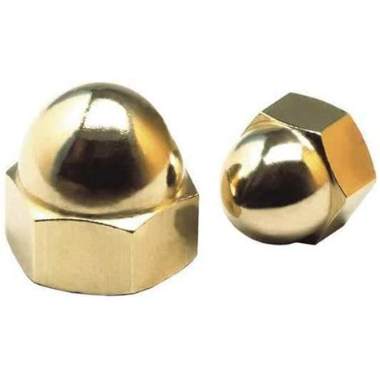 5/16-18 Brass Cap Nut