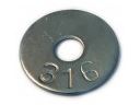 5/16 Fender Washer T316 Stainless Steel