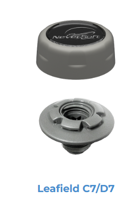 NeverSoft™ Automatic Tube Inflation Cap –Leafield C7 & D7- Light Gray