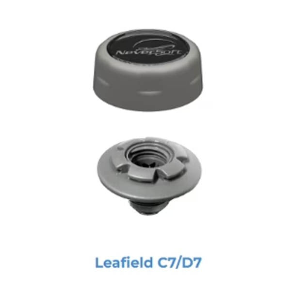 NeverSoft™ Automatic Tube Inflation Cap –Leafield C7 & D7- Light Gray