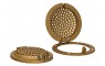 Bronze Round Hull Strainer with Access Door for up to 4" Thru Hul