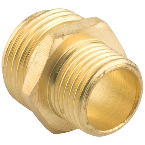 Brass Hose Adapter 3/4"x1/2" Male to Male