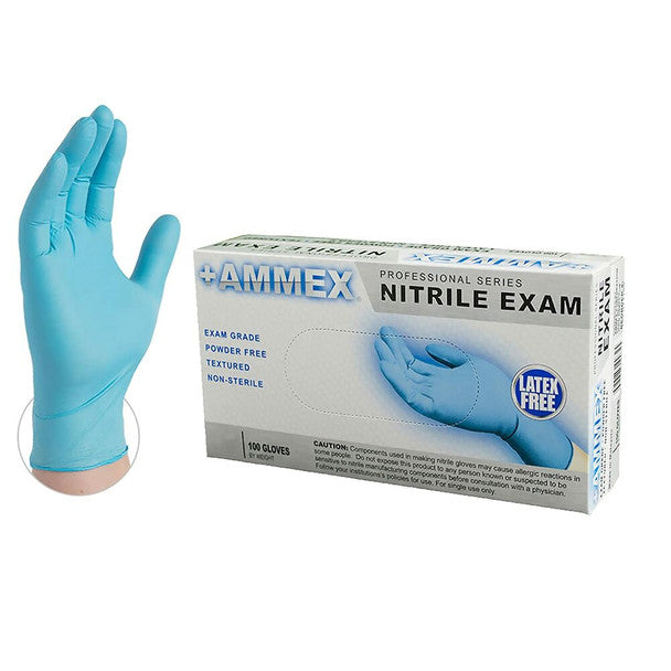 ORANGE NITRILE LARGE GLOVES 8