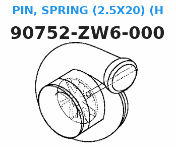 PIN, SPRING (2.5x20 )