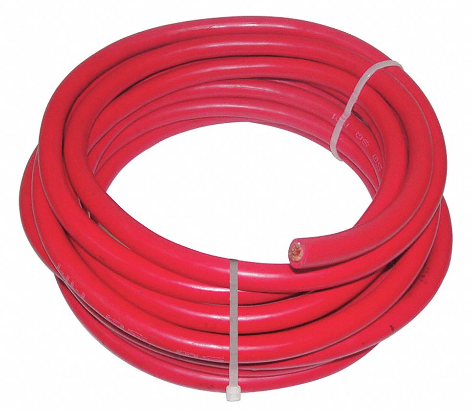 WIRE 4/0 RED 25-FT. Per Foot