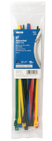 Ancor 8" Assorted Cable Ties