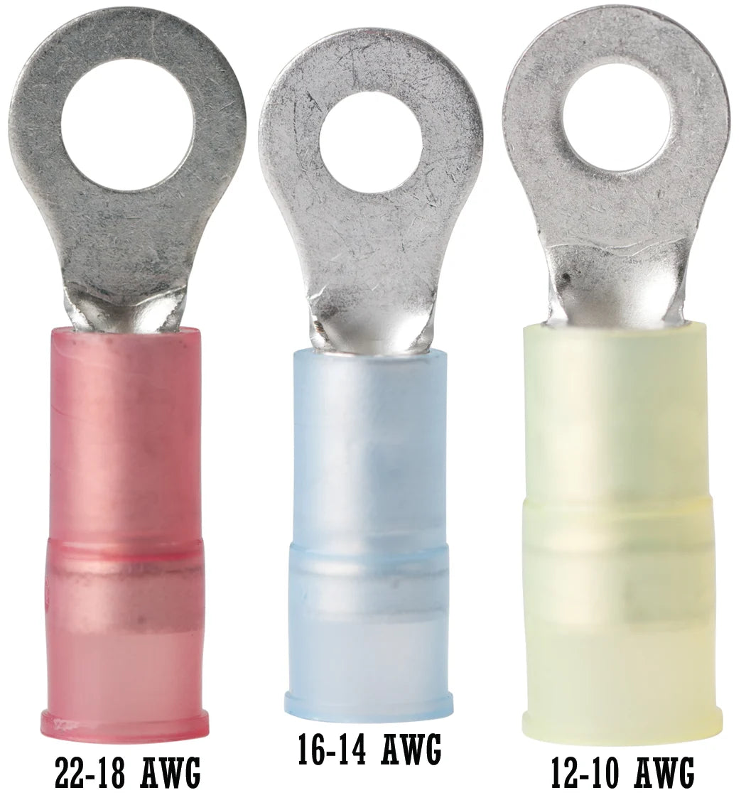 Ancor Nylon Ring Terminal 8 AWG #10 - 25 Pack
