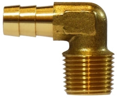 Midland Brass NPTF 3/4 Hose Barb x 1/2 90 Deg Male Pipe Elbow