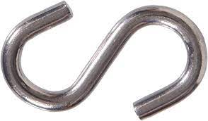 Hindley Stainless Steel S-Hook - 1-1/2 Exterior Length