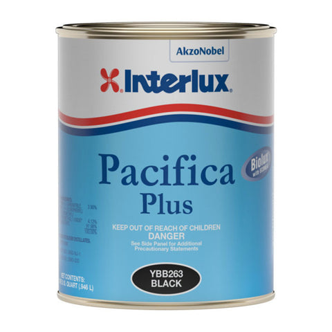 Interlux Pacifica Plus Antifouling Bottom Paint, Black - Qt.