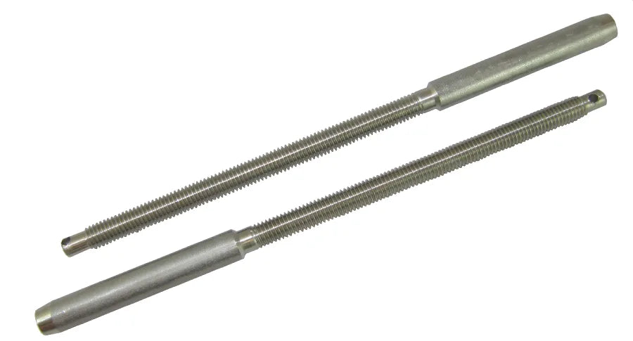 Johnson Marine Lifeline Terminal Machine Swage L.H., 1/8 Wire, 1/4-28 x 2-1/2 Thread