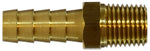Midland Brass 3/8 x 1/2 Hose Barb x Male Pipe Adapter