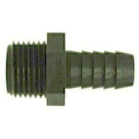 Nylon Hose Barb to Male Pipe Adapter 3/8" x 3/8" Hose to Pipe