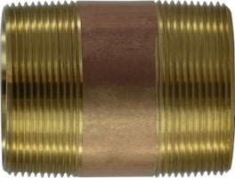 Midland Red Brass 2 x 4 Seamless Nipple