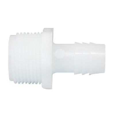 Nylon Hose Barb to Male Pipe Adapter 1/4" x 1/8" Hose to Pipe