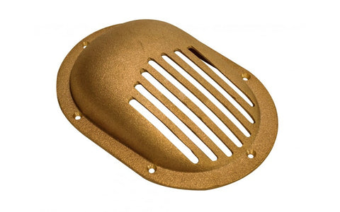 Bronze Clam Shell Style Hull Scoop Strainer with Mount Ring