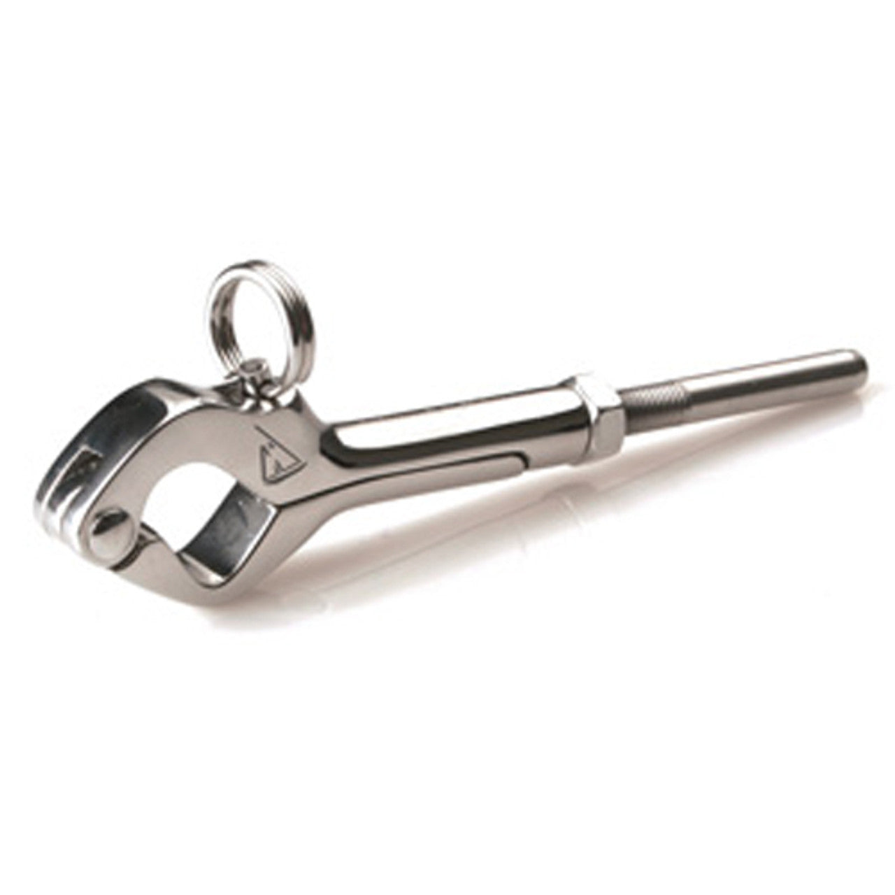 Johnson Marine Mini Snap Gate Hook Over Center 3/16 Wire 1/4-28 L.H. Hand Crimp