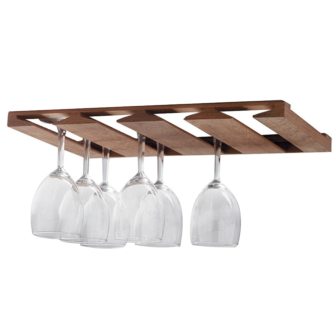SeaTeak Overhead Wine Glass Rack, Teak 16-5/8
