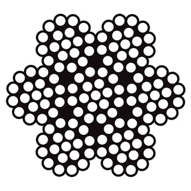 SS WIRE ROPE (1000'/SPL) 316