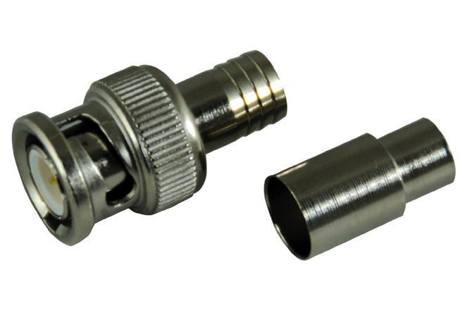 BNC CRIMP-ON MALE PLUG 1/PACK