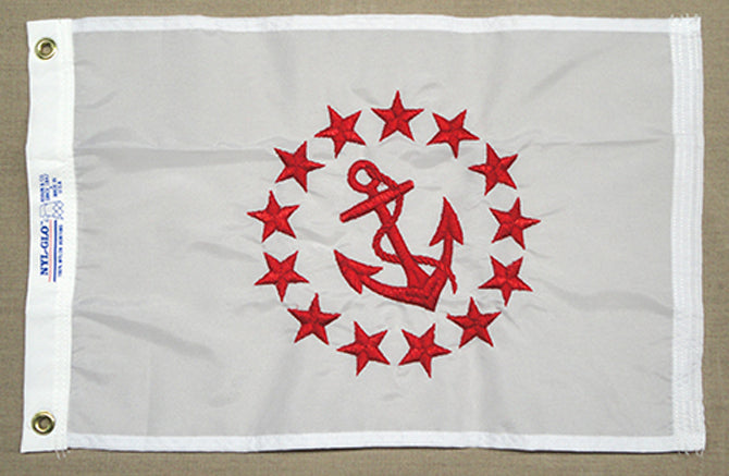 R COMMODORE OFC. 12X18 FLAG