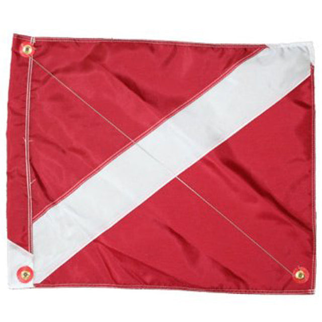 SKIN DIVER 12X18 NYL GLO FLAG