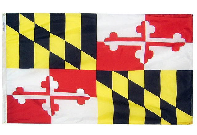 MD PRINTED 12X18 NYL GLO FLAG
