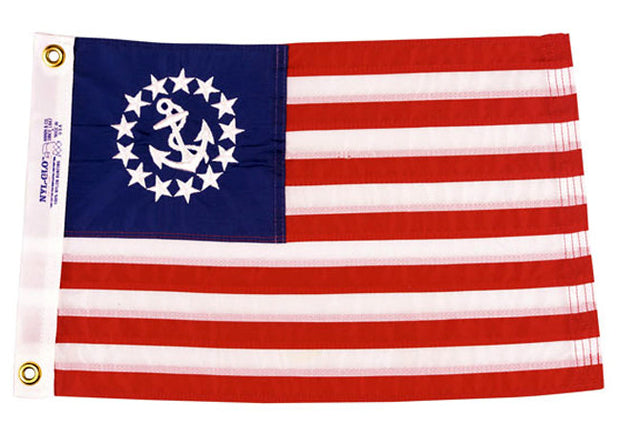 US YACHT ENSIGN 16X24 NYL GLO