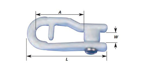 SHACKLE 1in PLASTIC