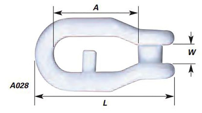 SHACKLE 1-1/16 PLASTIC