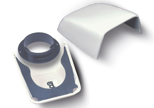 VENT w/3""""""""HOSE ADPT,wht