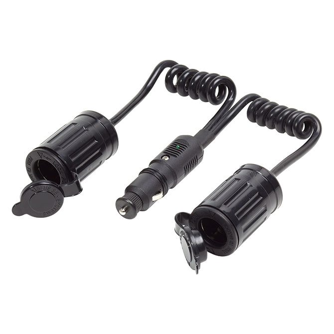 12V PLUG W/DBL EXT