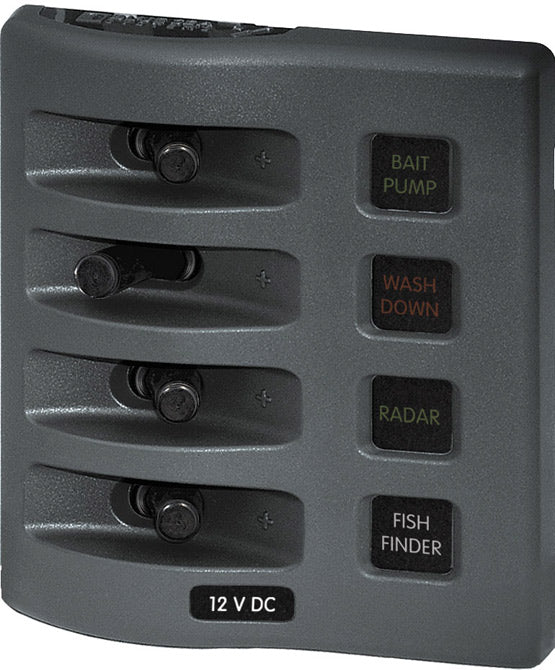 FUSE PANEL 4-POS WATERPROOF