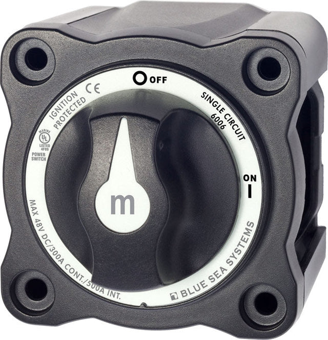 BATTERY SWITCH W/BLACK KNOB