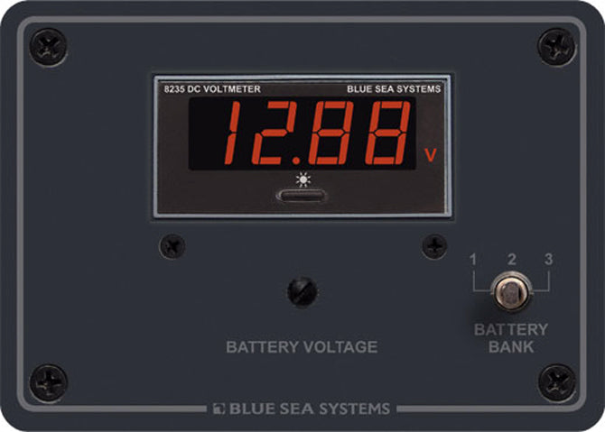 VOLTMETER DC DIGITAL 3-POS