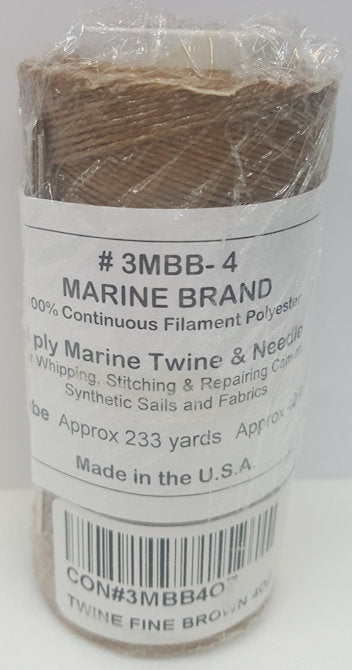 TWINE FINE BROWN 4OZ