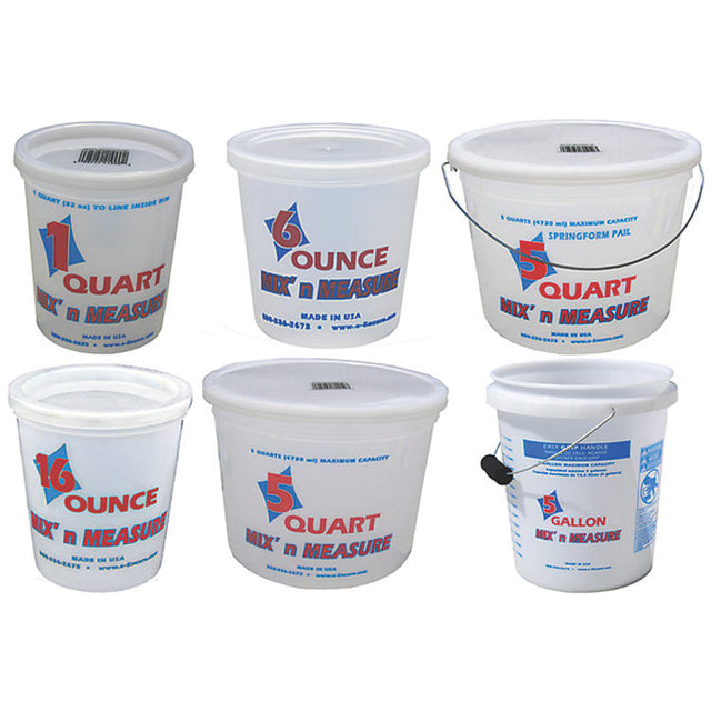 5 QT. MIX-MEAS. PAIL W/HANDLE