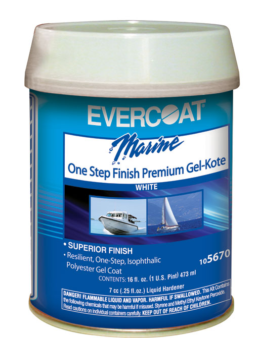 ONE STEP FINISH GEL KOTE WHT