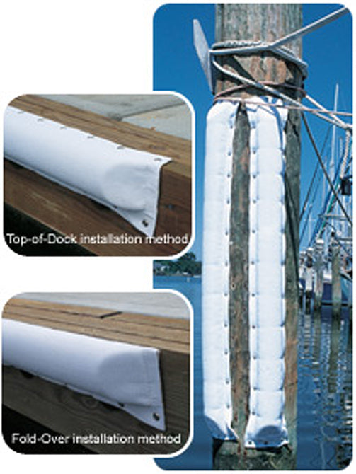 Fawcett Boat Supplies perimeter dock and post bumper 5.5 inch x 6 foot installation