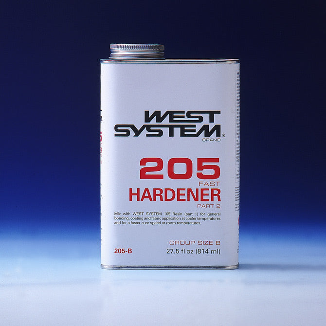 West System 205B Fast Epoxy Hardener .86 Qt For Boat & Composite Repairs